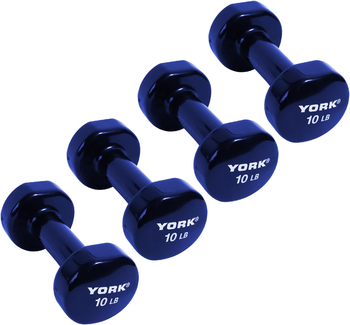 Vinyl Coated Fitbell Dumbbell (1LB to 15LB, Pack of 1, 2, 4) | Durable Anti-Roll Anti-Slip, Multi-Color | Ideal for Arm Rows Squats Chest Presses Bicep Curls Walking Jogging & Yoga