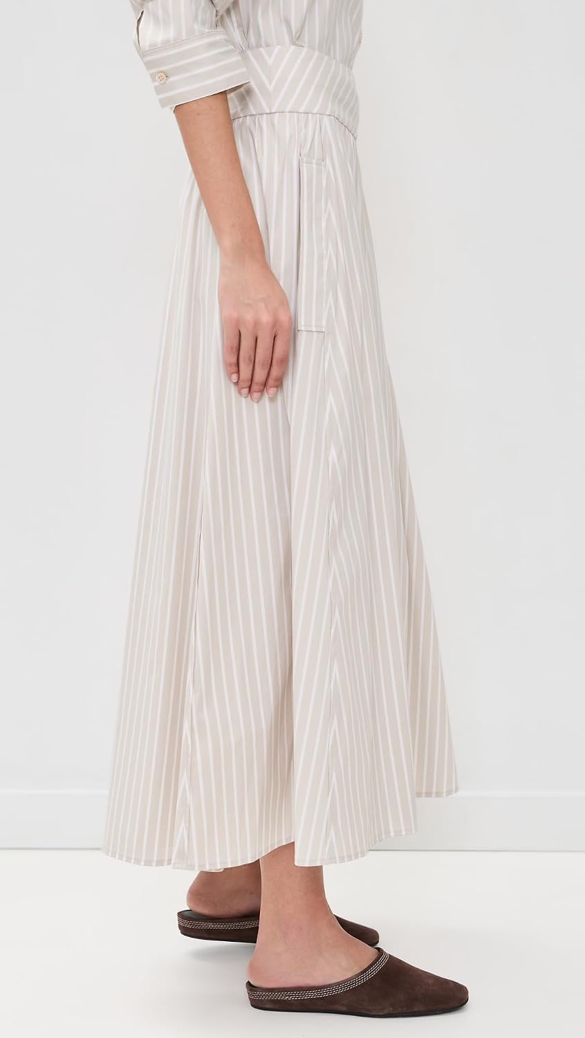 Theory Women's A-Line Stripe Skirt