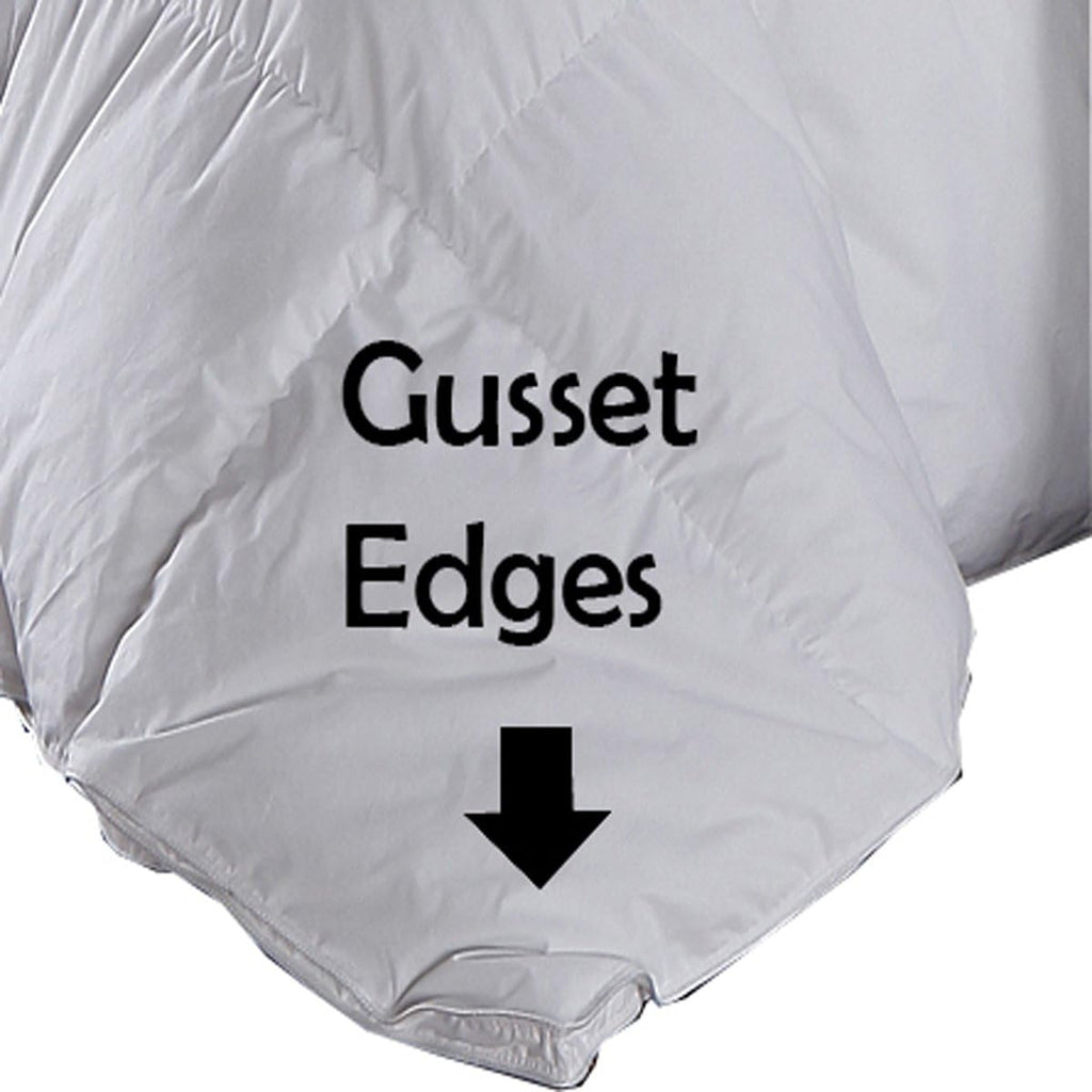 Royal Hotel Bedding 300 Thread Count Oversized Queen Size Down-Alternative Comforter, Overfilled Duvet Insert 100% Cotton Shell 750FP - 100% Down-Alternative Fill, 85OZ - White Solid, Oversized Queen