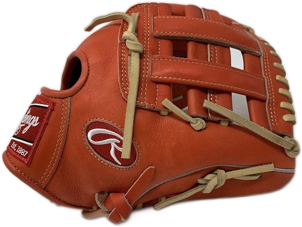 Rawlings | Heart of The Hide Baseball Glove | Red-Orange |Standard Fit Models | Sizes 11.5' - 12.75' | Multiple Styles