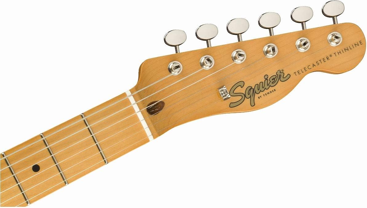 Squier Classic Vibe 60s Thinline Telecaster Electric Guitar, with 2-Year Warranty, Natural, Maple Fingerboard