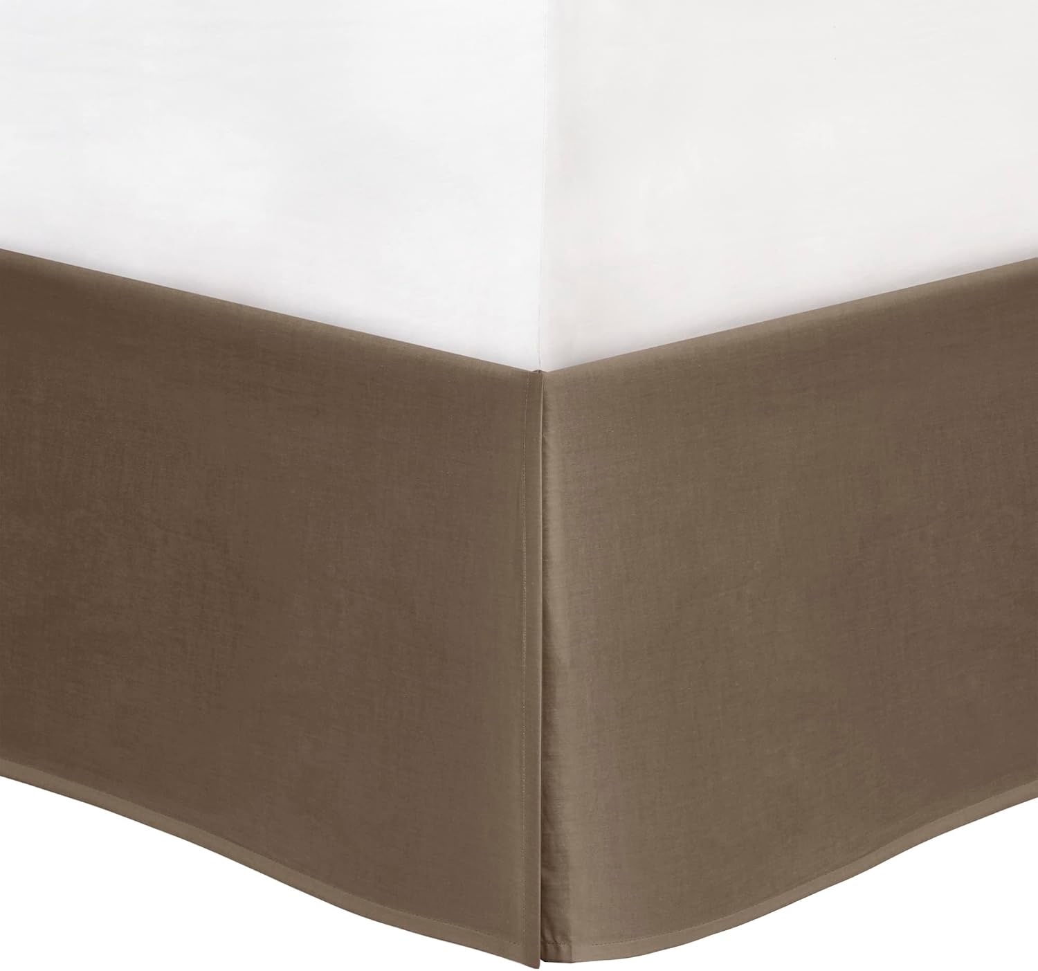 Madison Park Palisades Comforter Set Modern Faux Suede Pieced Stripe Design, All Season Down Alternative Cozy Bedding with Matching Shams, Decorative Pillows, Cal King(104'x92'), Brown 7 Piece