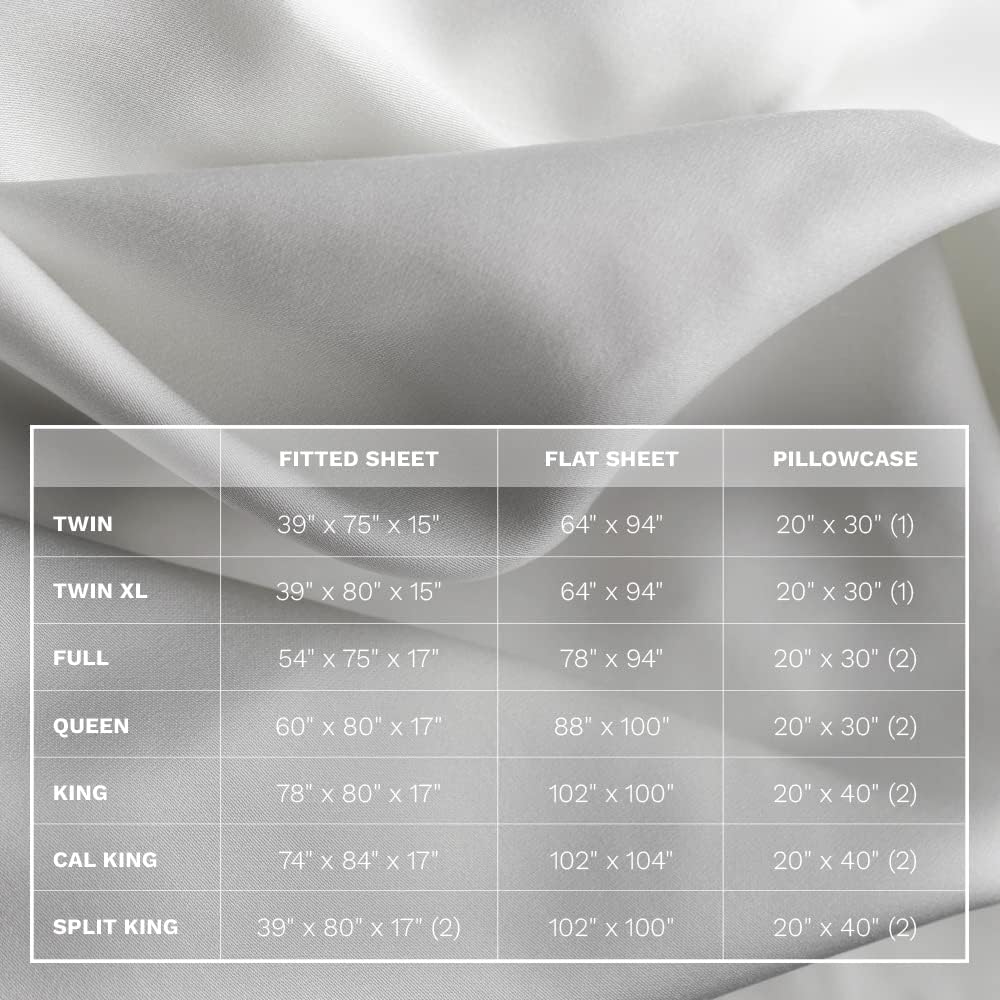 LUXOME Luxury Sheet Set | 100% Rayon (Viscose) from Bamboo | Queen Size - White | Deep Pockets | 4-Piece Set (Fitted, Flat, 2 Pillowcases)