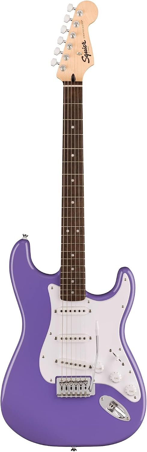 Fender Squier Sonic Stratocaster - Ultraviolet Bundle with Frontman 10G Amp, Tuner, Strap, Cable, Picks, and Austin Bazaar Instructional DVD