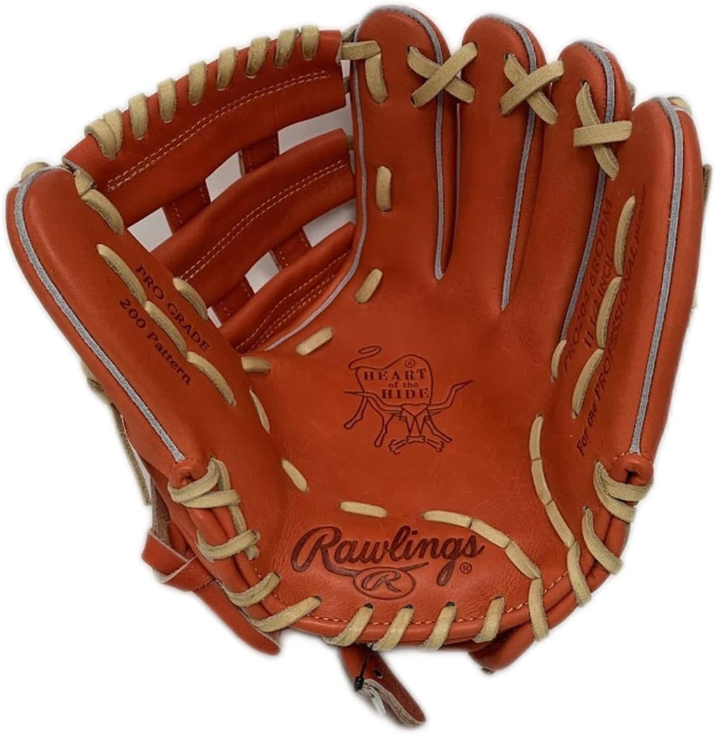 Rawlings | Heart of The Hide Baseball Glove | Red-Orange |Standard Fit Models | Sizes 11.5' - 12.75' | Multiple Styles