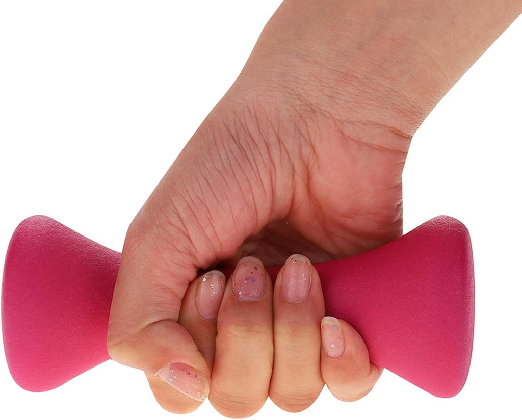 Dumbbell Set 6pcs Hand Fitness Weights Set Holder Rack 2lb 3lb 5lb Bodybuilding Exercise Equipment