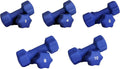 Ader Blue Neoprene Dumbbell Set- 2, 4, 6, 8, 10 LB 5 Pairs, Rack not Included