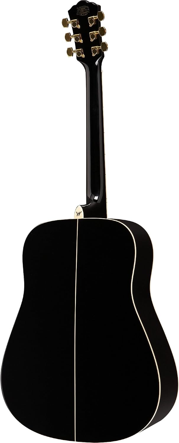 Washburn WD100DLBK Apprentice Dreadnought Acoustic Guitar, Black Gloss