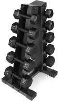 WF Athletic Supply 200Lb Dumbbell Set, 10-30Lb Dumbbell Set with A Frame Storage Rack for Muscle Toning, Strength Building & Weight Loss - Multiple Choices Available