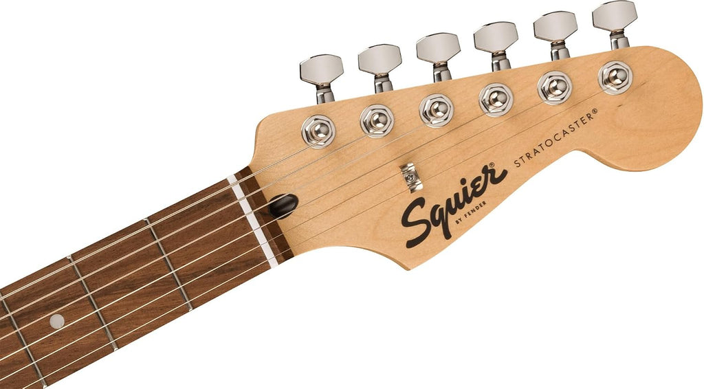 Fender Squier Sonic Stratocaster HSS - Surf Green Bundle with Frontman 10G Amp, Cable, Tuner, Strap, Picks, and Austin Bazaar Guitar DVD