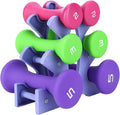 GOTOTOP 24Kg Dumbbell Set Dumbbells, 20lb Hand Fitness Weights Set Home Gym Exercise Weights Weight Lifting Dumbbell Set Fitness Weights with Holder Rack, 2lb 3lb 5lb Pair Set Active Shorts