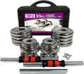 Adjustable Dumbbells Set 44 LB / 66 LB / 110 LB Home Weight Lifting Professional Dumbbells for Body Workout Home Gym Fitness with Carry Case