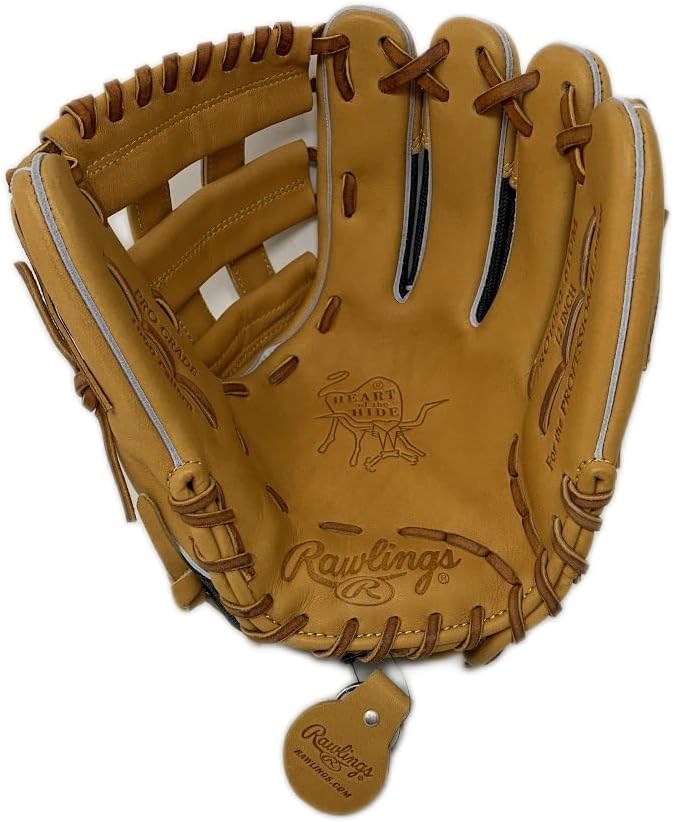 Rawlings Heart of The Hide 12 Inch H Web Utility Baseball Glove Deco Mesh Backing Right Hand Throw