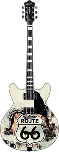 Grote Full Scale Electric Guitar Semi-Hollow Body Guitar Stainless Steel Frets (66 Route)