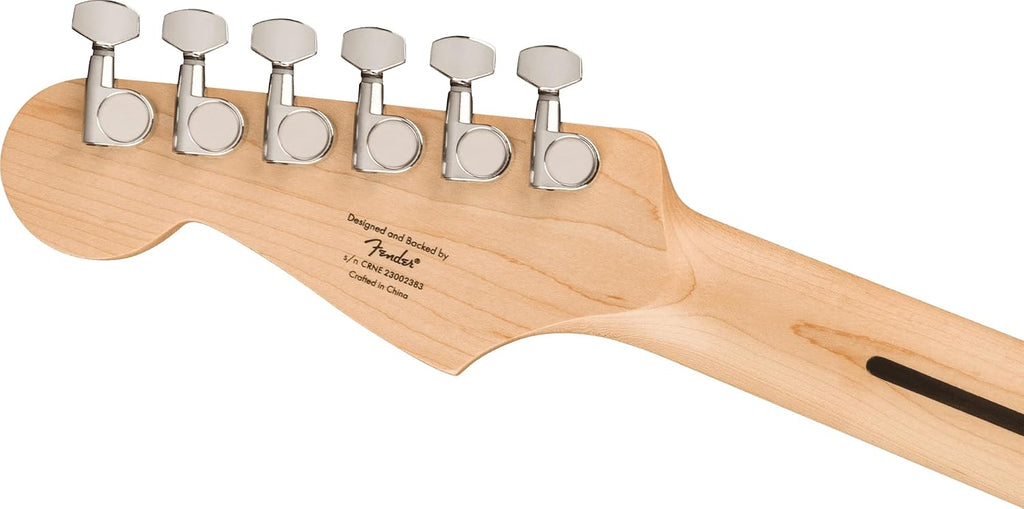 Fender Squier Sonic Stratocaster - Arctic White Bundle with Mustang Micro Headphone Amplifier, Cable, Tuner, Strap, Picks, and Austin Bazaar Instructional Video