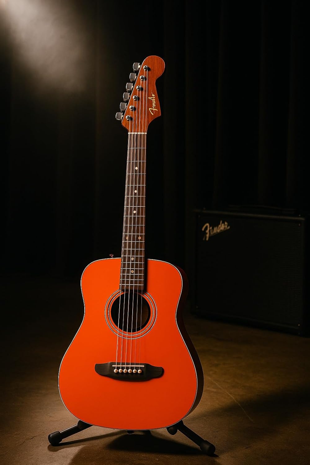 California Standard Redondo Mini with Bag, Spruce Top, Fiesta Red