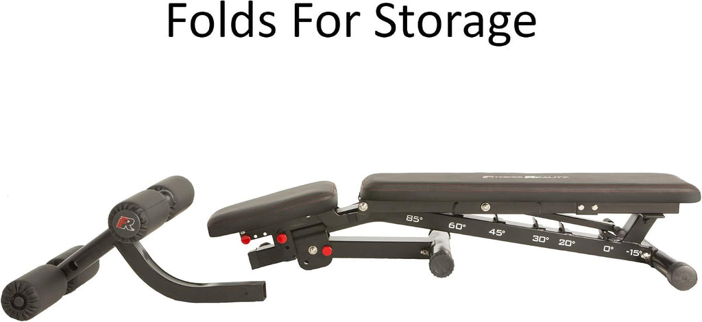 Fitness Reality 2000 Super Max XL High Capacity NO Gap Weight Bench with Detachable Leg Lock-Down