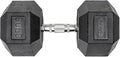 Lifeline Fitness Hex Dumbbells, Rubber Wrapped Hex Dumbbells, Premium Quality, Ergonomic Knurled Handle, Dumb Bells for Exercise, Home Gym Exercise Weights