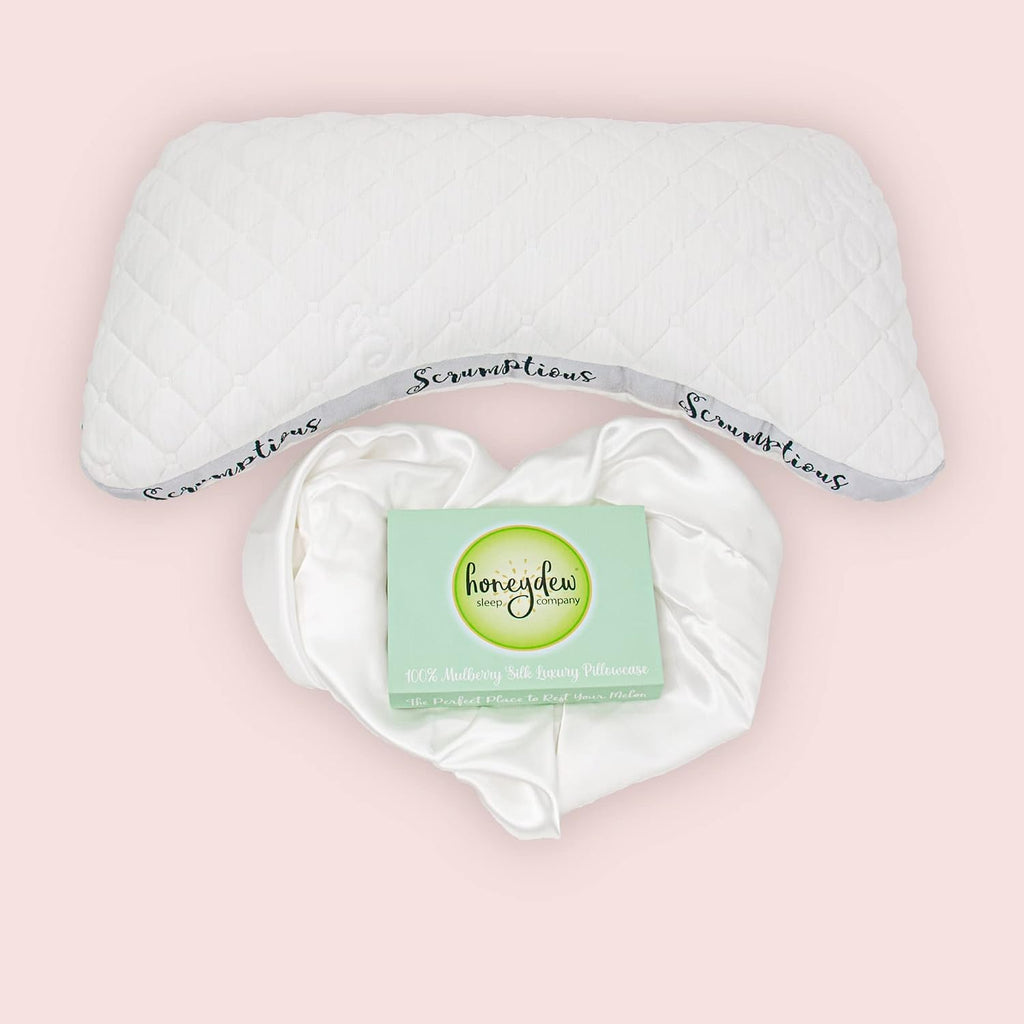 Honeydew Forever Young Beauty Box - The Ultimate Mulberry Silk Pillowcase Anti-Aging Kit to Reduce Wrinkles and Improve Complexion (King)