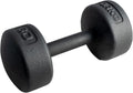 Legacy Solid Round Dumbbell Black – Heavy Duty Cast Iron Hand Weight with Knurled Ergonomic Grip for Strength Training, Muscle Toning, Home Gym Workout – 5 lb to 150 lb In Single & Pair