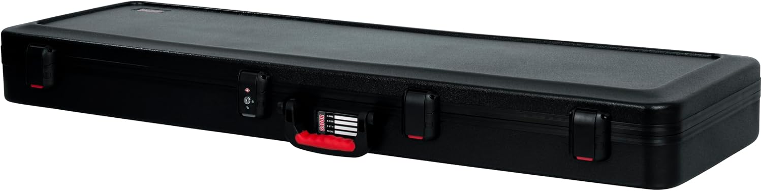 Gator Cases Molded Flight Case for Bass Guitar with TSA Approved Locking Latch, (GTSA-GTRBASS)