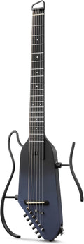 Donner Acoustic Electric Guitar HUSH I PRO Travel Guitar with Multiple Effect Modes Smart Guitarra Kit of Earphone, Gig Bag, Strap, Charging Cable, Black