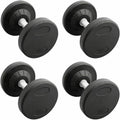Pro Style Dumbbell – Includes 2 Pairs (Total 4 Dumbbells of 20lb each)- 30mm Knurled Chrome Handles, Rubber Coated Solid Steel Core for Home & Gym Training