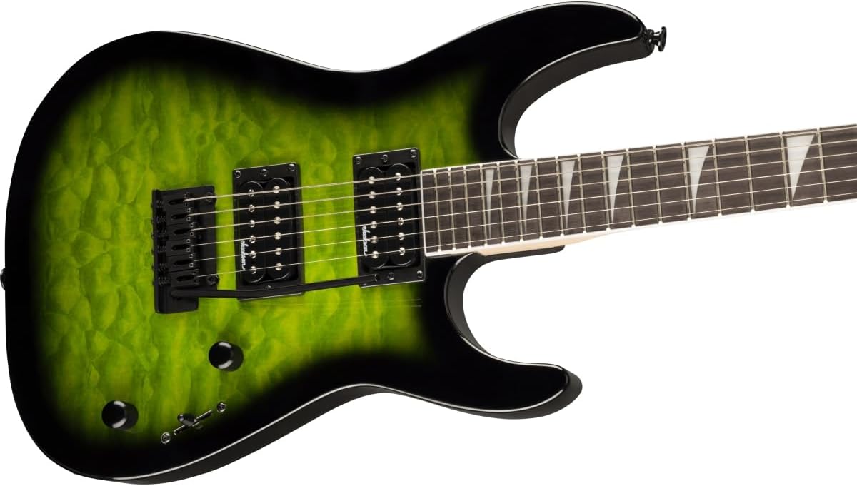 Jackson Dinky JS20 DKQ Electric Guitar - Transparent Green