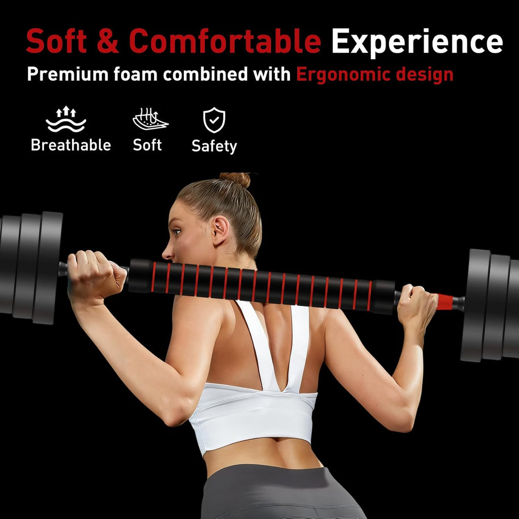 Adjustable Dumbbells, 90 LB/75 LB/45 LB/25 LB with Connector, 5 in 1 Weight Set Used as Kettlebells, Barbell, Push up Stand, Fitness Exercises for Home Gym