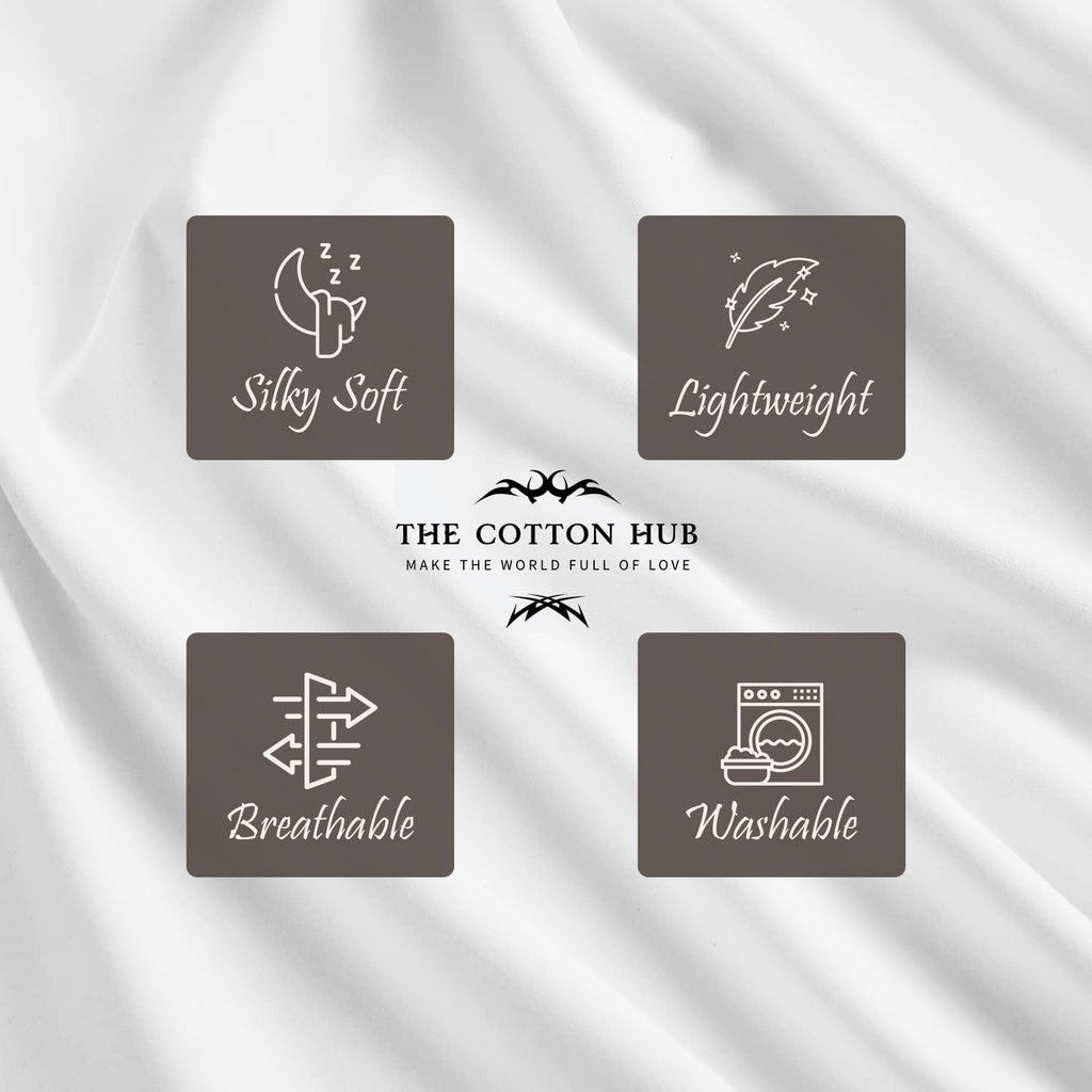 King Size 6-PCs Sheet Set Fully Elasticized Fits 16-22' Deep Pocket, Genuine 600 Series 100% Pima Cotton Bed Sheets (Solid, White)