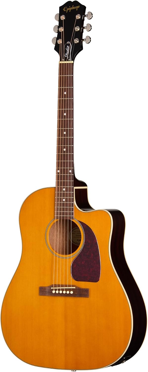 Epiphone J-45 Studio EC Acoustic Electric, Natural with Bag