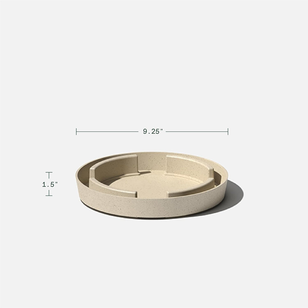 Veradek Vega Round Tall Planter Pots for Indoor/Outdoor Use | Made from Plastic - Stone Mix with Drainage Holes | Perfect for Small to Large Succulent Plants, Flowers, Modern Interior Plants