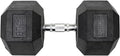 Lifeline Fitness Hex Dumbbells, Rubber Wrapped Hex Dumbbells, Premium Quality, Ergonomic Knurled Handle, Dumb Bells for Exercise, Home Gym Exercise Weights