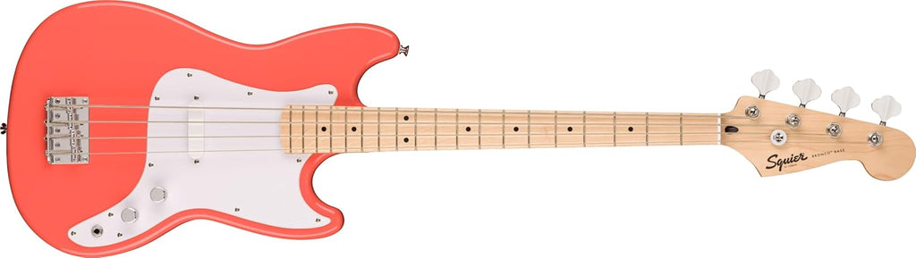 Squier Squier Sonic Bronco Bass, Tahitian Coral, Maple Fingerboard