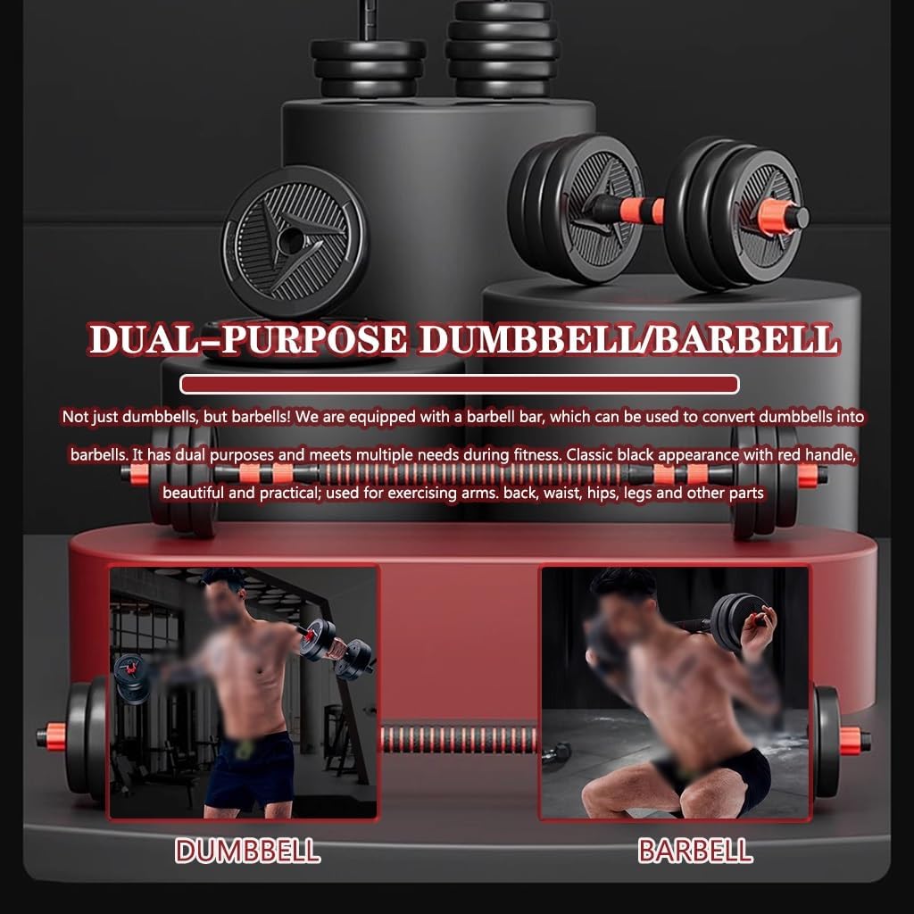 Dumbbell Set Home Exercises Adjustable Weight For Beginners, Gym Dual Use Type Barbell Set, Easy To Operate/exercise Equipment