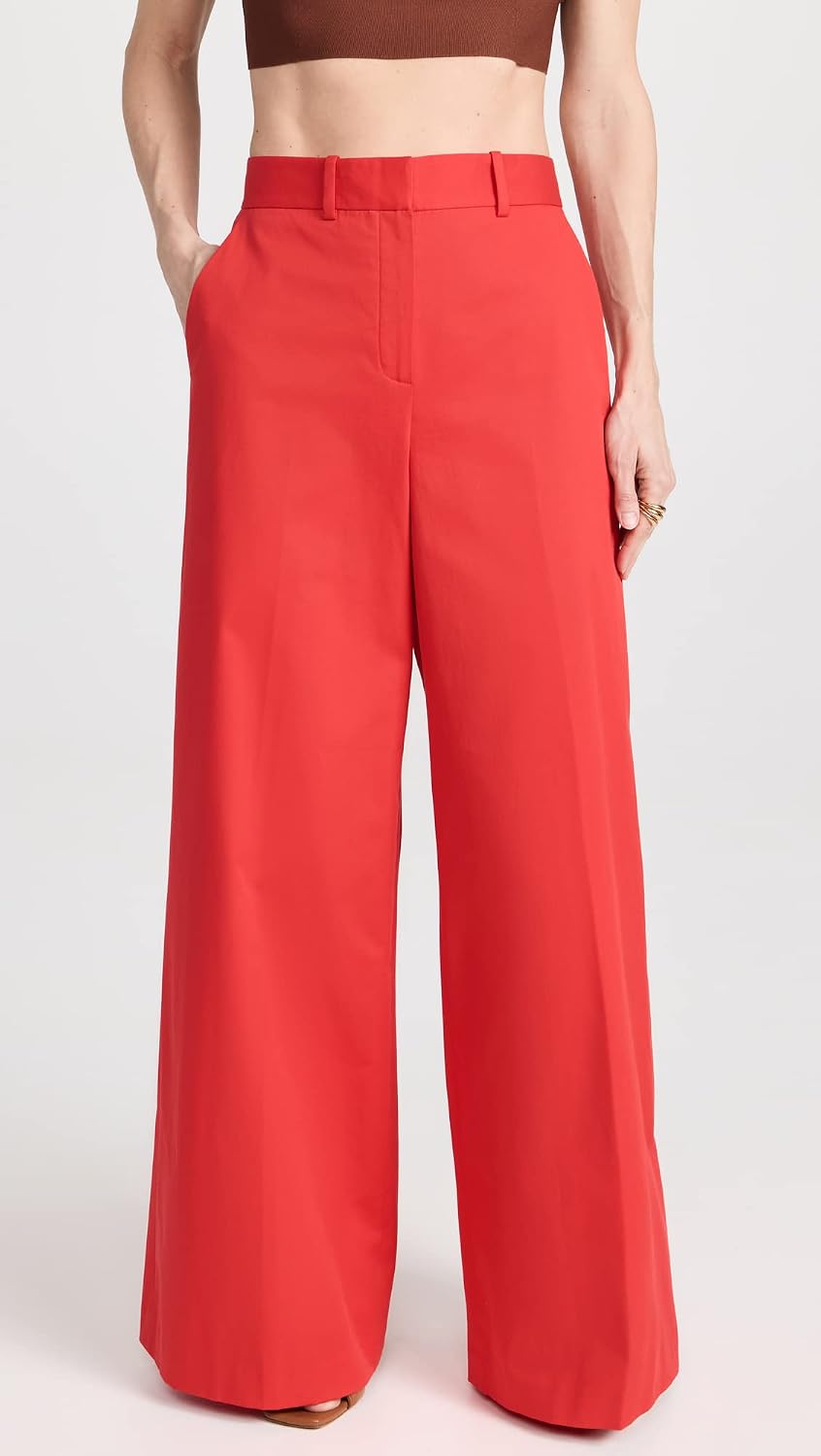Theory Women's High Waist Wide Leg Pants