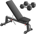 HANDBODE Adjustable Weight Bench for Full Body Workout, 1300 LBS Weight Capacity Bench Press Bench of Home Gym Strength Training, Incline Upright Flat Utility Workout Bench with Fast Adjustment
