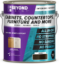 Beyond Paint Furniture, Cabinets and More All-in-One Refinishing Paint Gallon-Color: Mocha - No Stripping No Sanding No Priming
