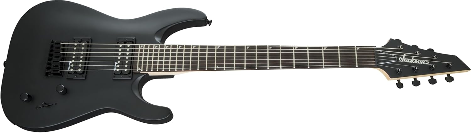 Jackson JS22-7 Dinky 7-string Electric Guitar - Satin Black