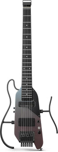 Donner HUSH X PRO Electric Guitar Kit - Smart Travel Guitar with Dozens of Preset Combinations, 7 Tone Sim Options, Midnight Glow