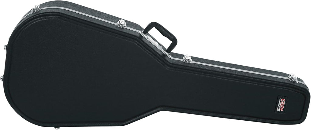 Gator Cases Deluxe ABS Molded Case for Acoustic Guitars; Fits Ovation Style Deep Contour Acoustic Guitars (GC-DEEP BOWL)