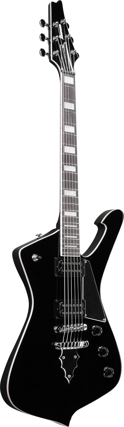 Ibanez PS60 Paul Stanley Electric Guitar - Black Bundle with Gig Bag, Tuner, Instrument Cable, Picks, Austin Bazaar Instructional DVD, and Polishing Cloth