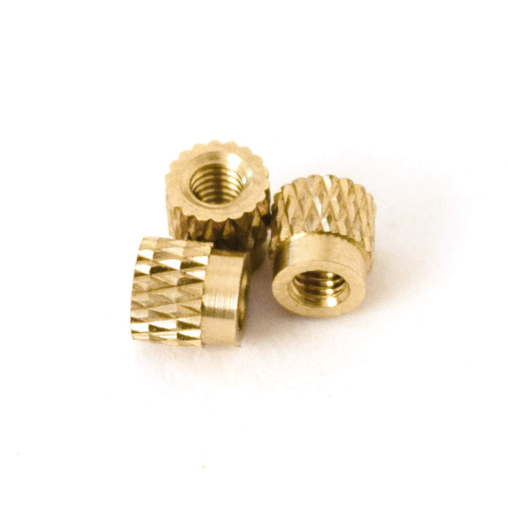 [ J&J Products ] M2.5 Brass Insert, 4.5 mm (Length), Female Thread, Heat Sink or Injection Mold, 1000 pcs
