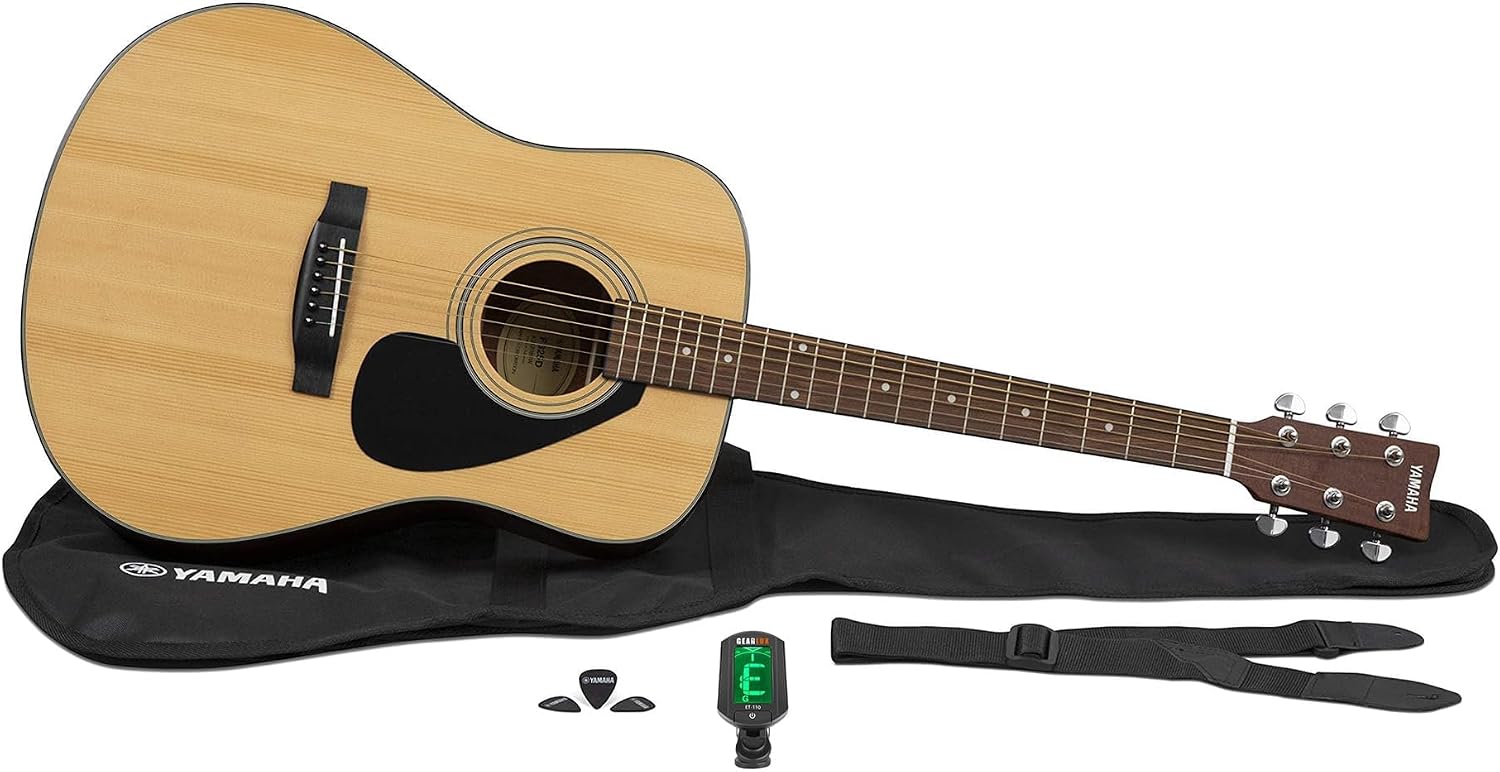 Yamaha GigMaker Standard Acoustic Guitar w/ Gig Bag, Tuner, Strap and Picks - Natural