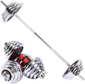 Cast Iron Adjustable Dumbbell Barbell Set (110LB/66LB/44LB), Weight with Connecting Rod 2 in 1 Home Body Workout Exercise Equipment for Men and Woman…