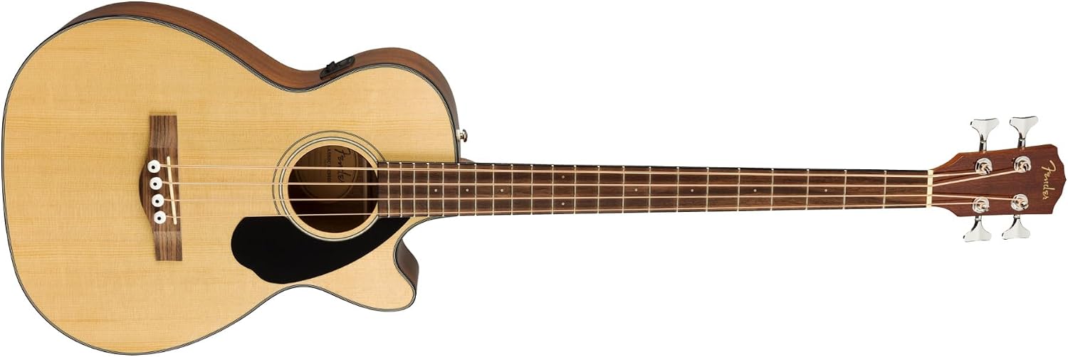 Fender CB-60SCE Acoustic Bass, with 2-Year Warranty Natural, Laurel Fingerboard