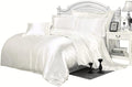 Yarns of Cotton 3 PC All Season Silky Super Soft Comforter Set Luxurious Bedding Set - (1 Comforter, 2 Pillow Cases) Twin/White
