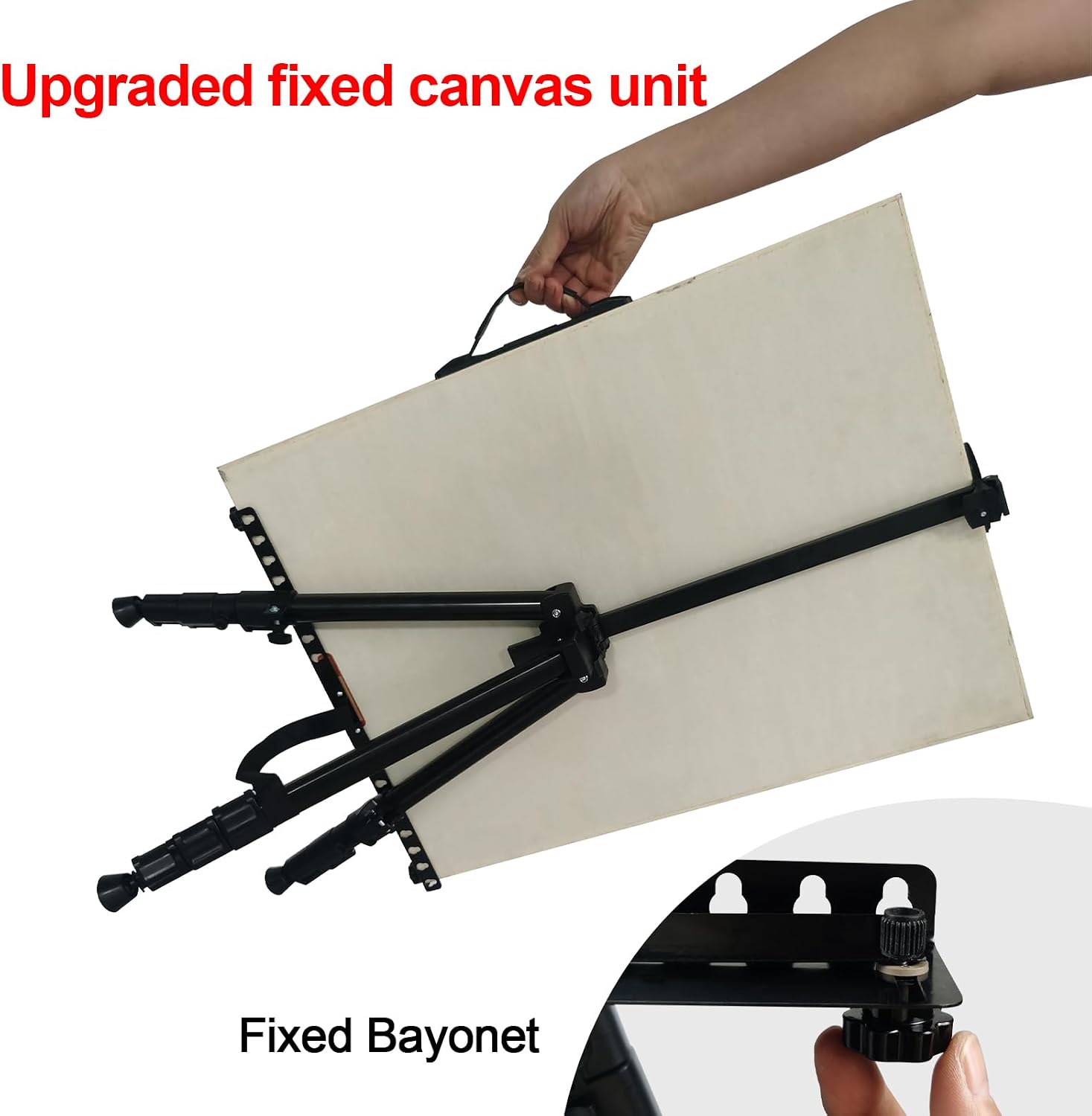 Art Easel for Painting and Display – 6pcs Adjustable Floor 66 Inch Folding Metal Easel Stand for Sign - Table Top Canvas Stand - Portable Drawing Paint Heavy Duty for Artist Adults Holder or Teen