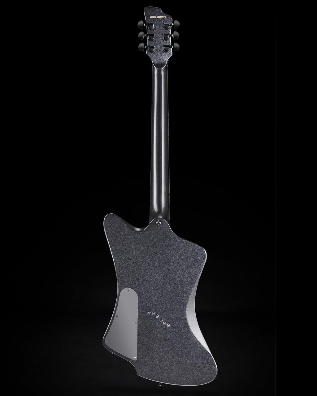 WestCreek Mirage Solid Body Electric Guitar, Mahogany Body, Maple Neck, Ebony Fretboard, Rounded End Frets, Bone Nut, 24 Frets (Black)