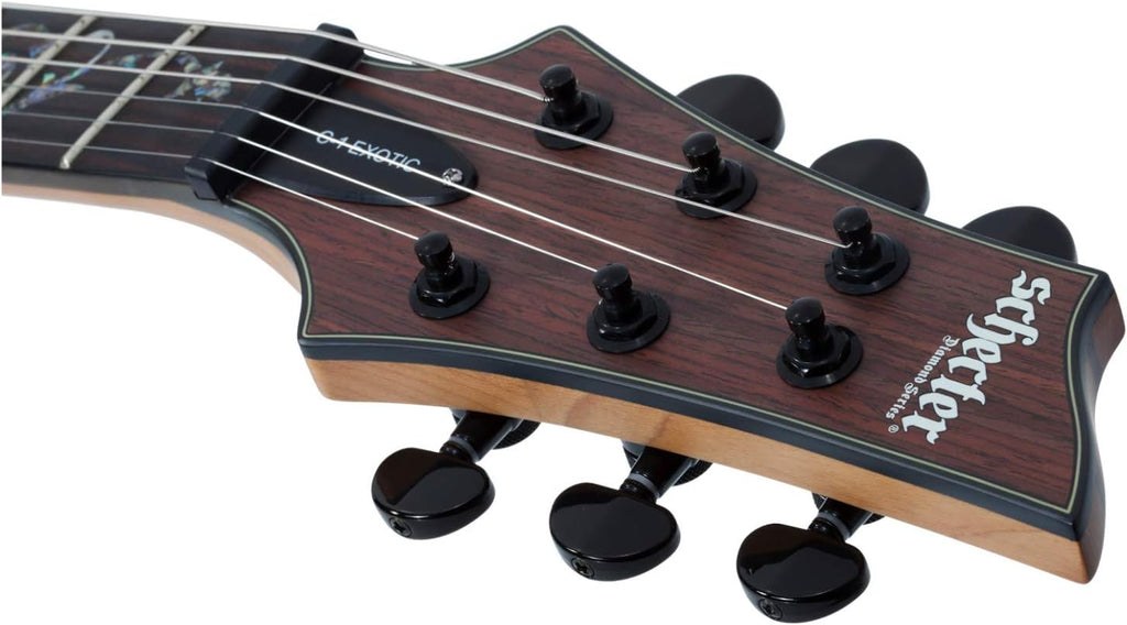 Schecter C-1 Exotic Ebony Electric Guitar - Natural Satin